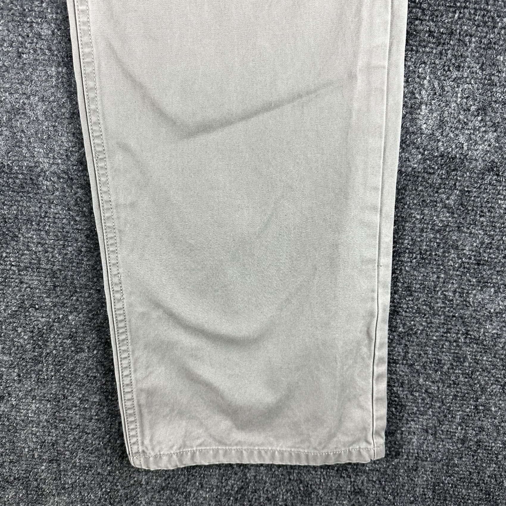 Bonobos Bonobos Pants Mens 35 Straight Fit Washed Chino Gray Cotton Stretch Flat Front Size US 35 - 2 Thumbnail