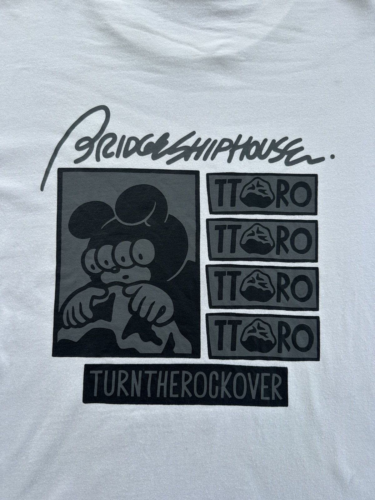 Japanese Brand BRIDGE SHIP HOUSE LONG TURN THE ROCK OVER SKATE TEE Size US L / EU 52-54 / 3 - 6 Thumbnail