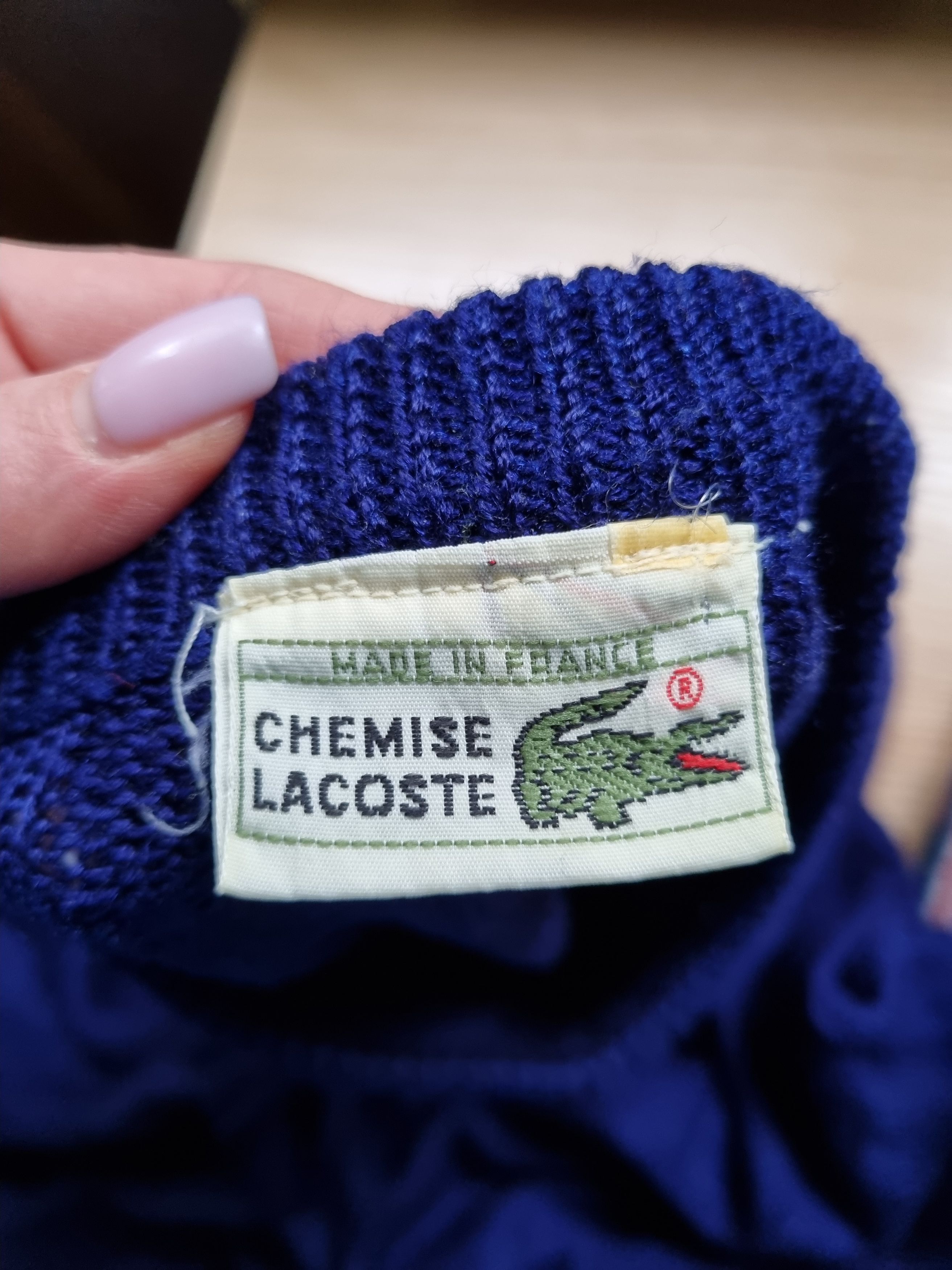 Lacoste 90s LACOSTE Chemise French Knitted Sweater Size US L / EU 52-54 / 3 - 16 Thumbnail