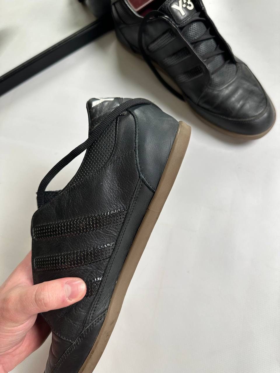 Adidas × Y-3 Vintage 00s Yohji Yamamoto Y-3 Leather Adidas Shoes🔥 Size US 10.5 / EU 43-44 - 6 Thumbnail
