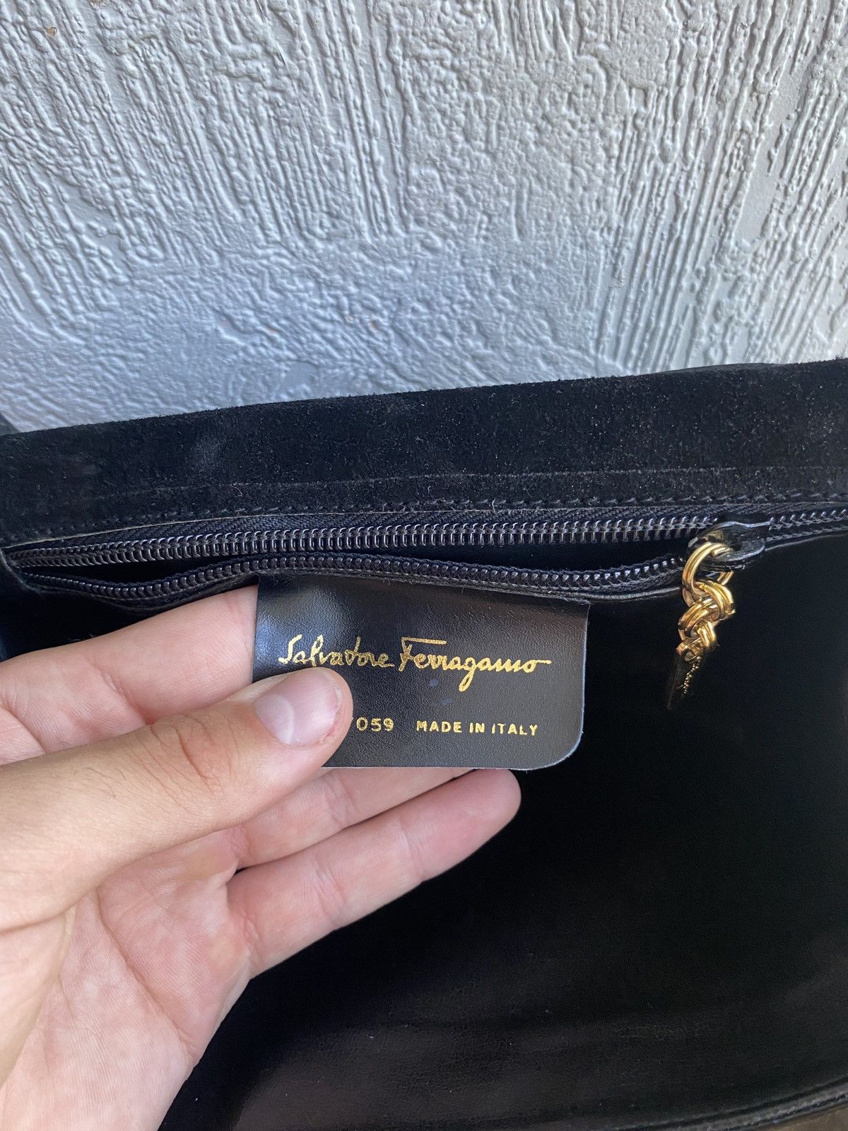 Salvatore Ferragamo Salvatore Ferragamo Black Patent Leather Shoulder Bag Size ONE SIZE - 12 Thumbnail