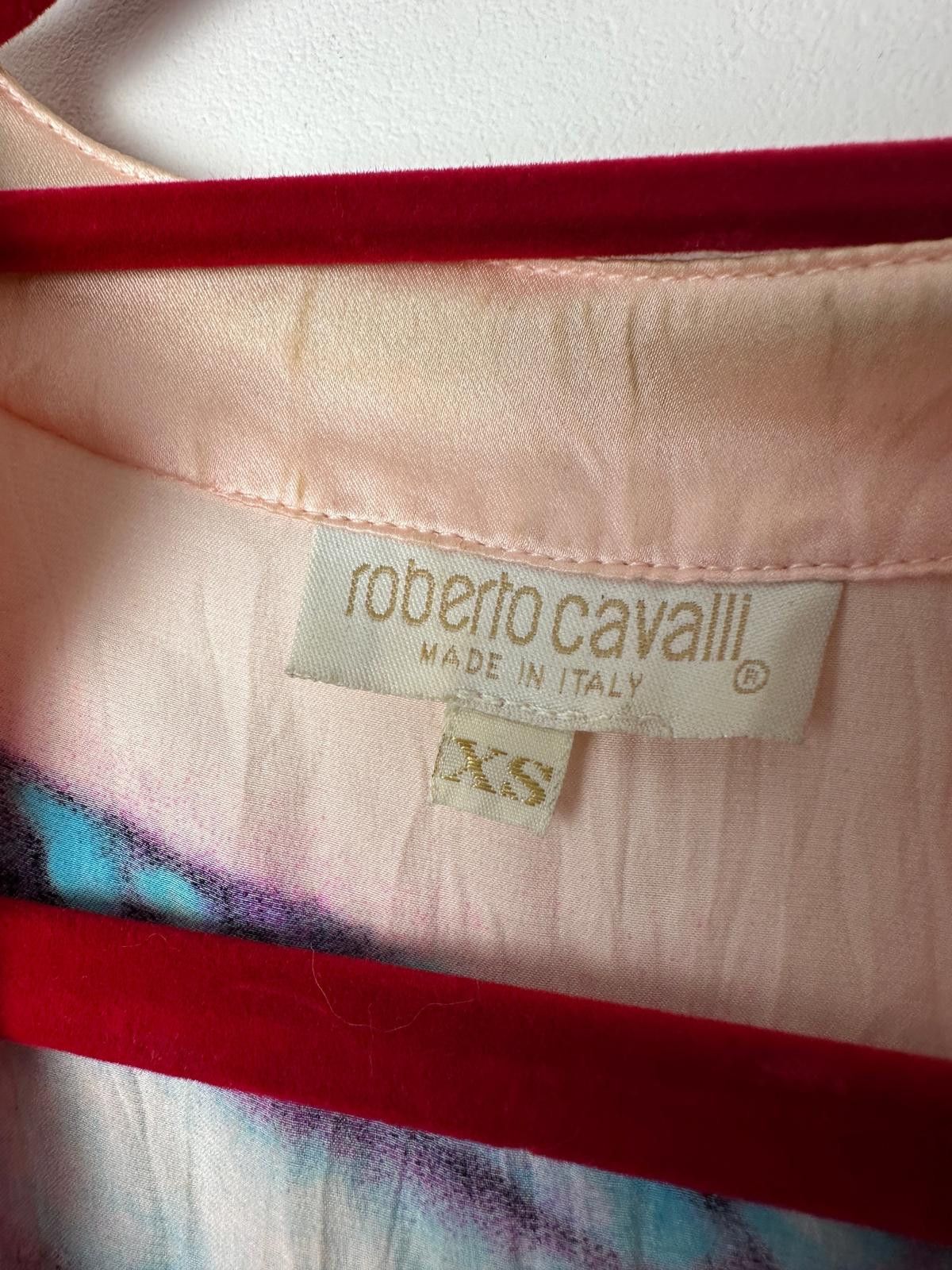 Roberto Cavalli Roberto Cavallo S/S 2001 Liz Taylor Eye Print Silk Shirt Size XS / US 0-2 / IT 36-38 - 5 Thumbnail
