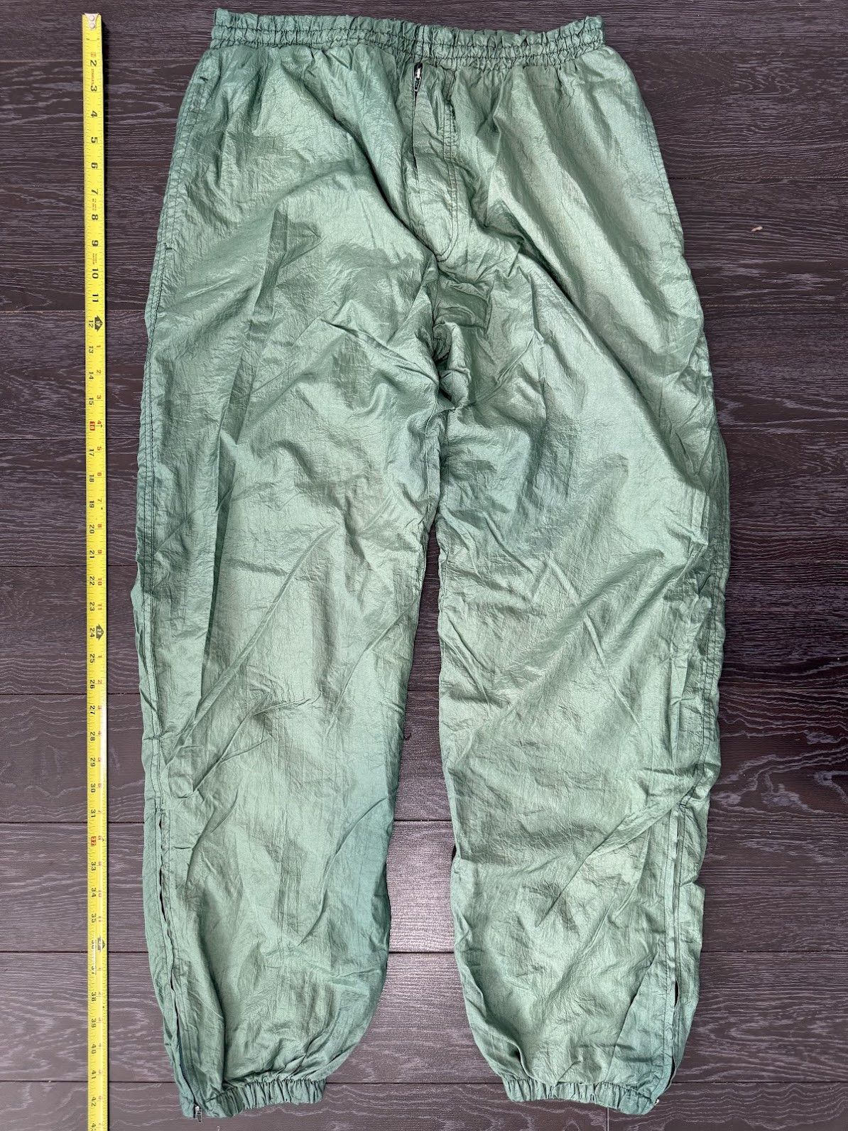 Wilson Wilson - Mens Vintage Green Nylon Trackies Size US 32 / EU 48 - 2 Thumbnail