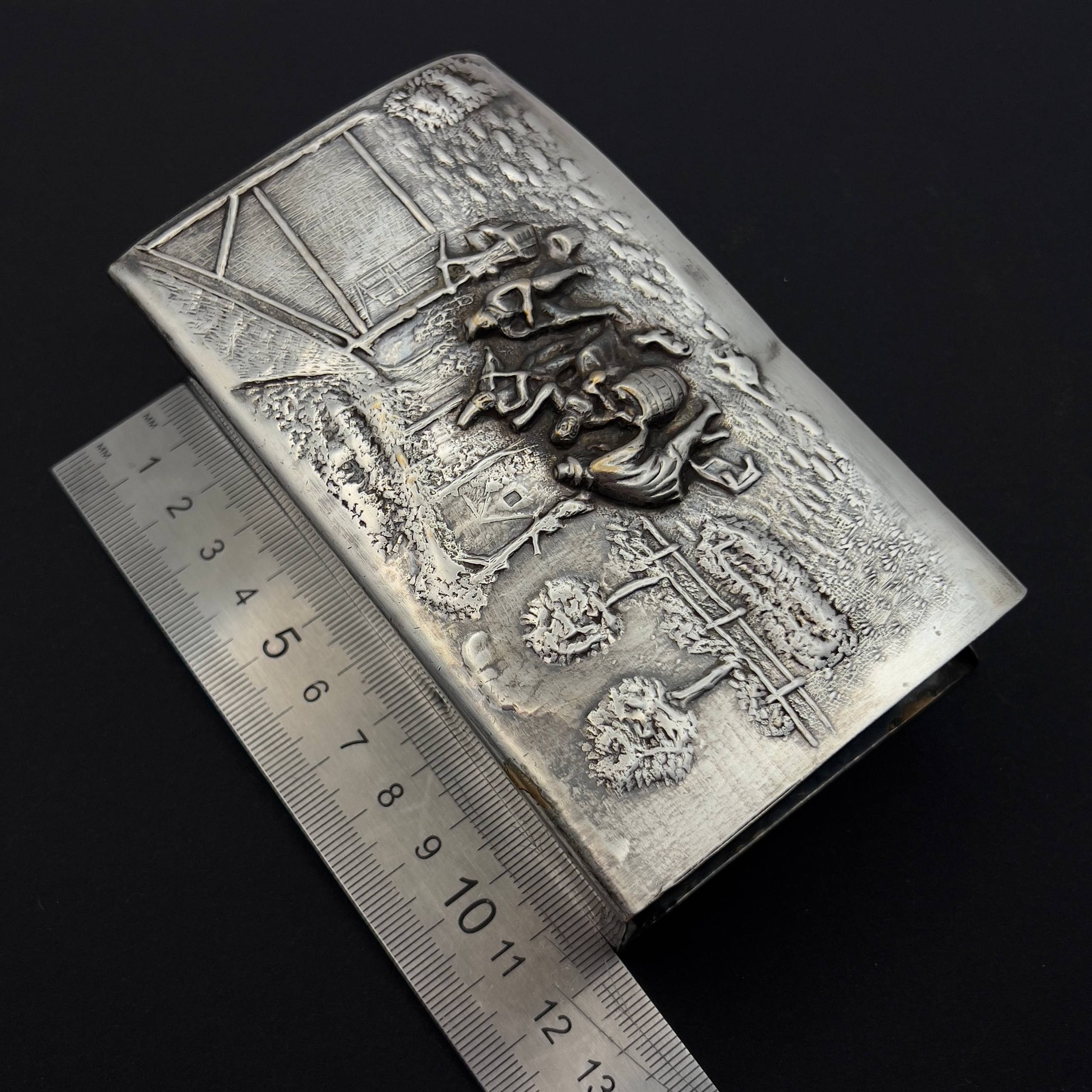 Vintage Large Vintage Silver Plated Matchstick Holder Germany Size ONE SIZE - 11 Thumbnail