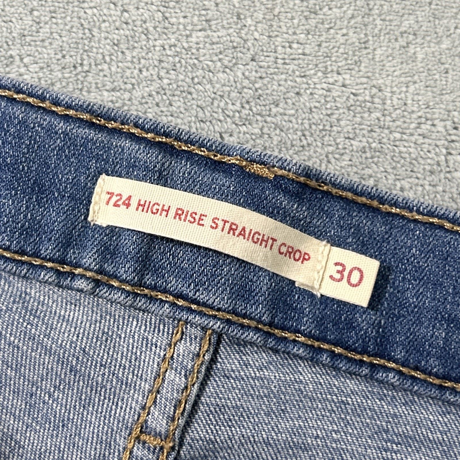 Levi's Levis 724 Straight Crop Jeans Women 30x25 High Rise Hamilton Size 30" / US 8 / IT 44 - 4 Thumbnail