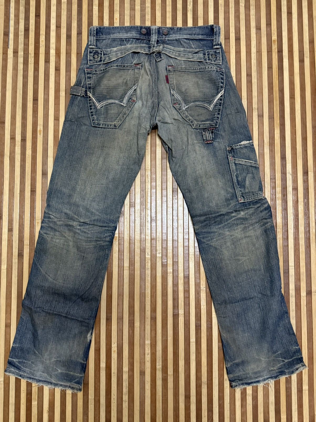 Japanese Brand 🔥VINTAGE EDWIN BLUE TRIP Denim Pants / Streetwear / W31x32.5 Size US 31 - 8 Thumbnail