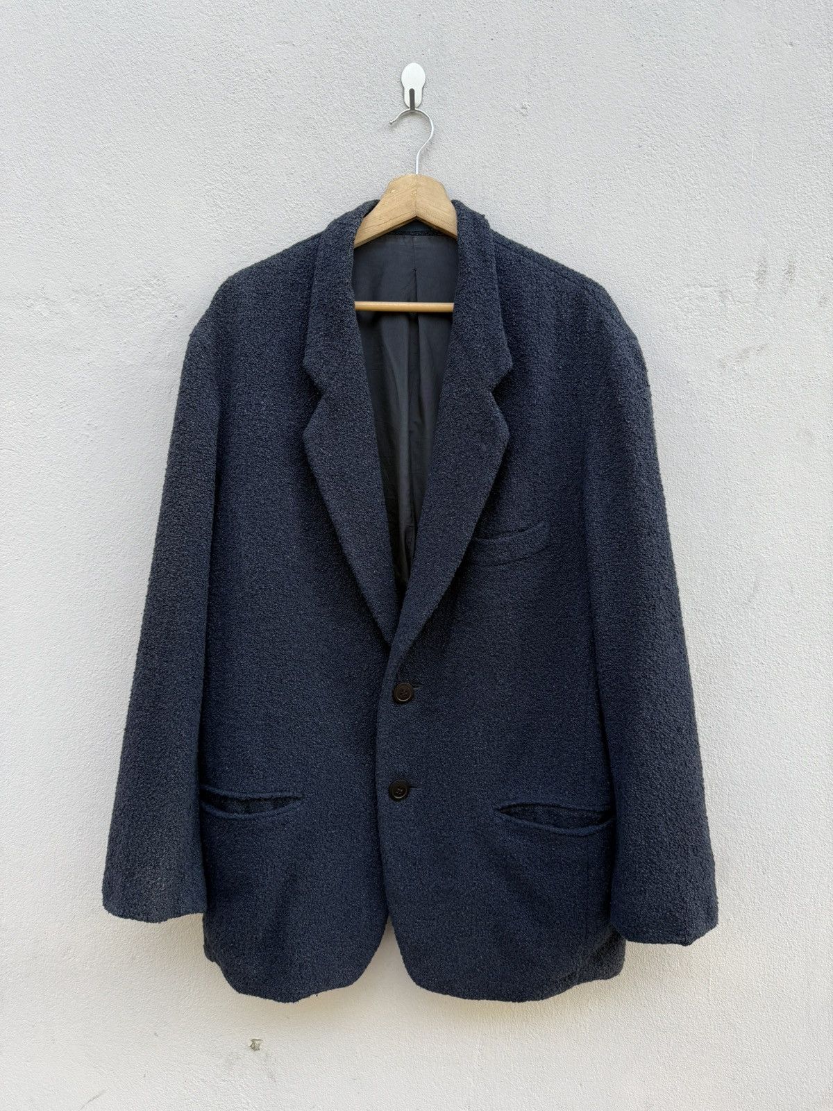 Issey Miyake 💥ARCHIVED💥 ISSEY MIYAKE MEN TOWEL WOVEN RARE PATTERN BLAZER Size 48L - 1 Thumbnail