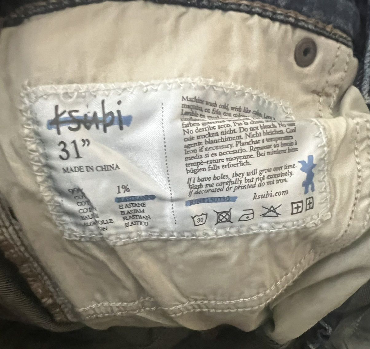Ksubi Ksubi Jeans Mens Trippie Redd Bronko Flared Jeans Size 31/32 Size US 31 - 8 Thumbnail