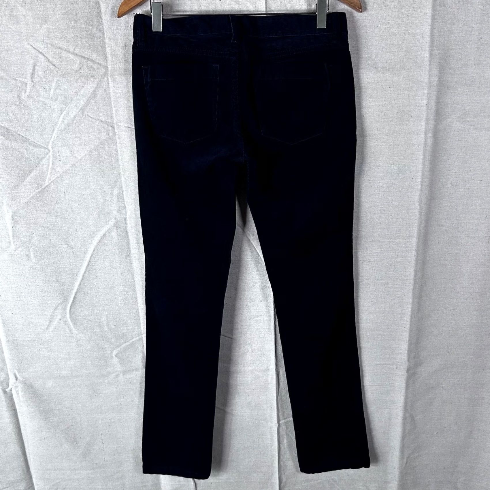 J.Crew J.Crew City Fit Corduroy Pants Navy Blue Straight Leg Women's 27R NEW Size 27" / US 4 / IT 40 - 3 Thumbnail