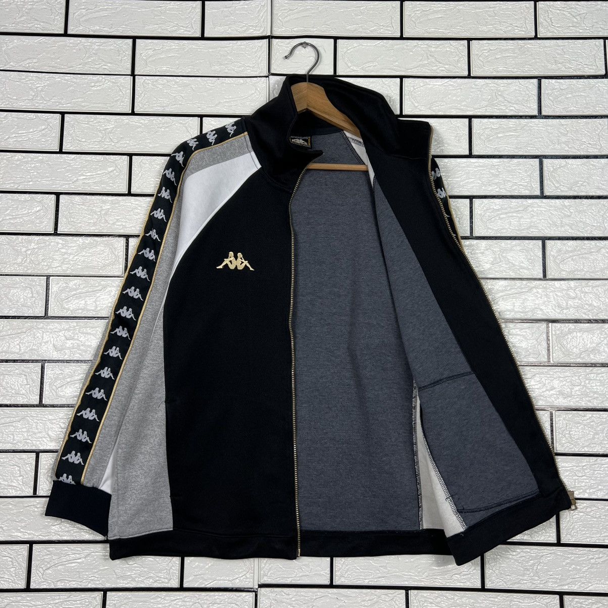 Kappa Vintage 90s KAPPA Side Tape Logo Track Top Jacket #3957-C180 Size US M / EU 48-50 / 2 - 9 Thumbnail