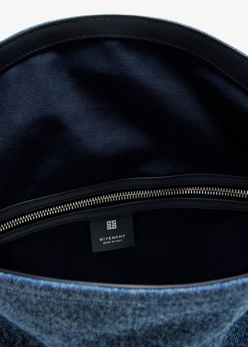 Givenchy o1srvl11e0625 Size:OS/ Voyou Medium Bag in Blue Denim Size ONE SIZE - 4 Thumbnail