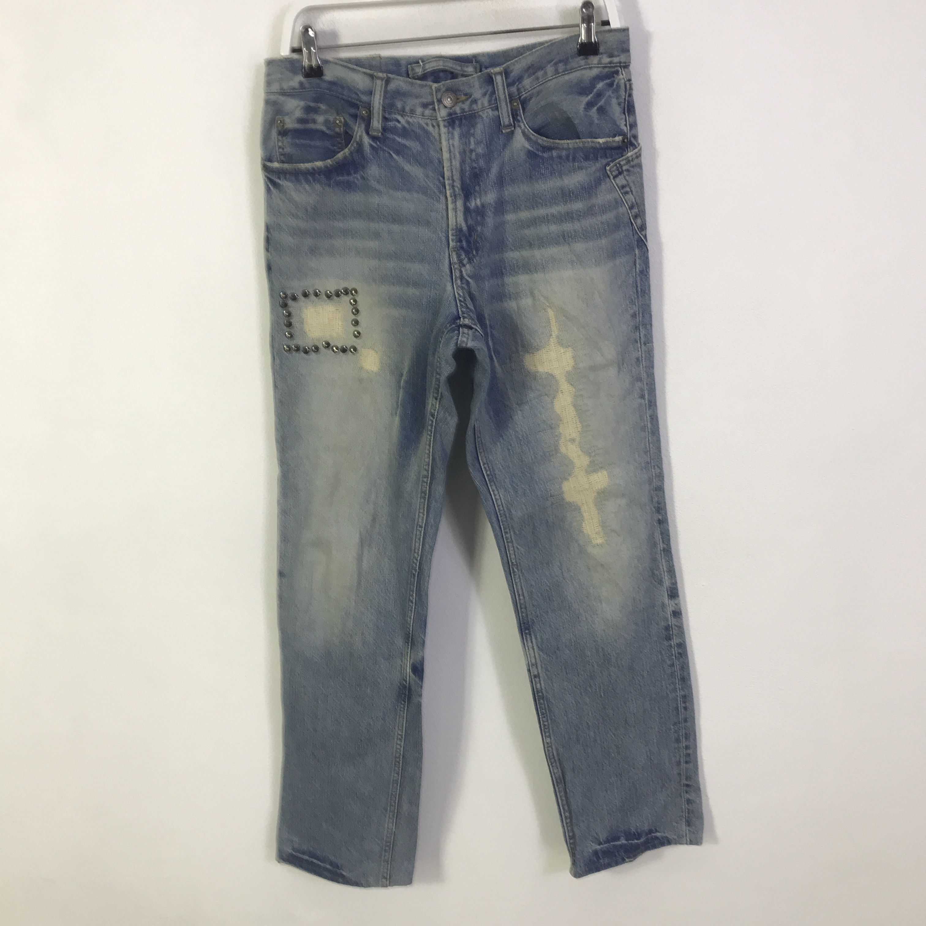 PPFM PPFM Japan Design distressed jeans Pants K130B17 Size US 32 / EU 48 - 1 Thumbnail