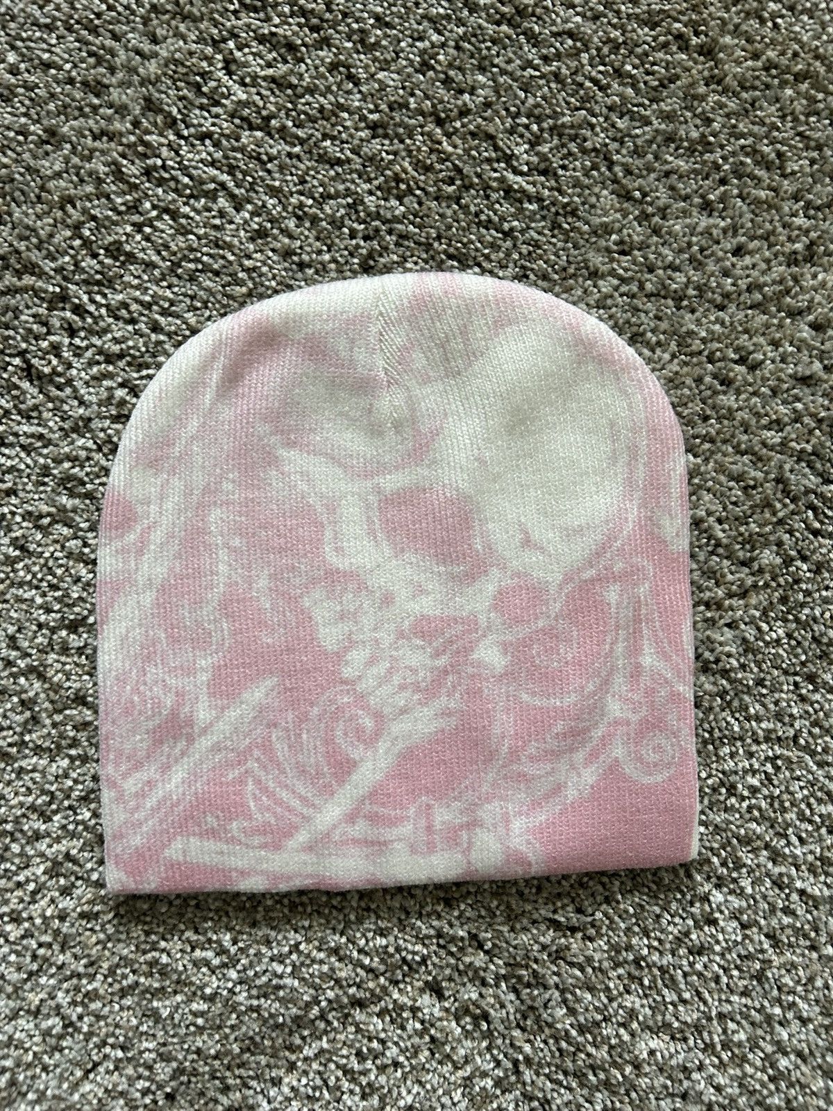 Other Pink Skull Beanie Size ONE SIZE - 1 Preview