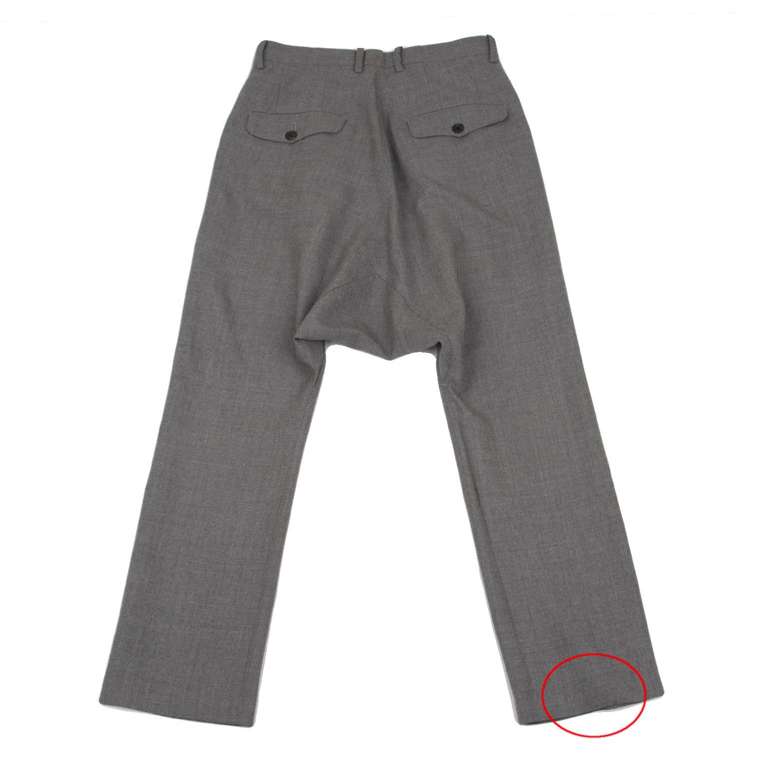 Ganryu Gray Wool Two-Tuck Sarouel Pants Size S Size US 30 / EU 46 - 10 Thumbnail
