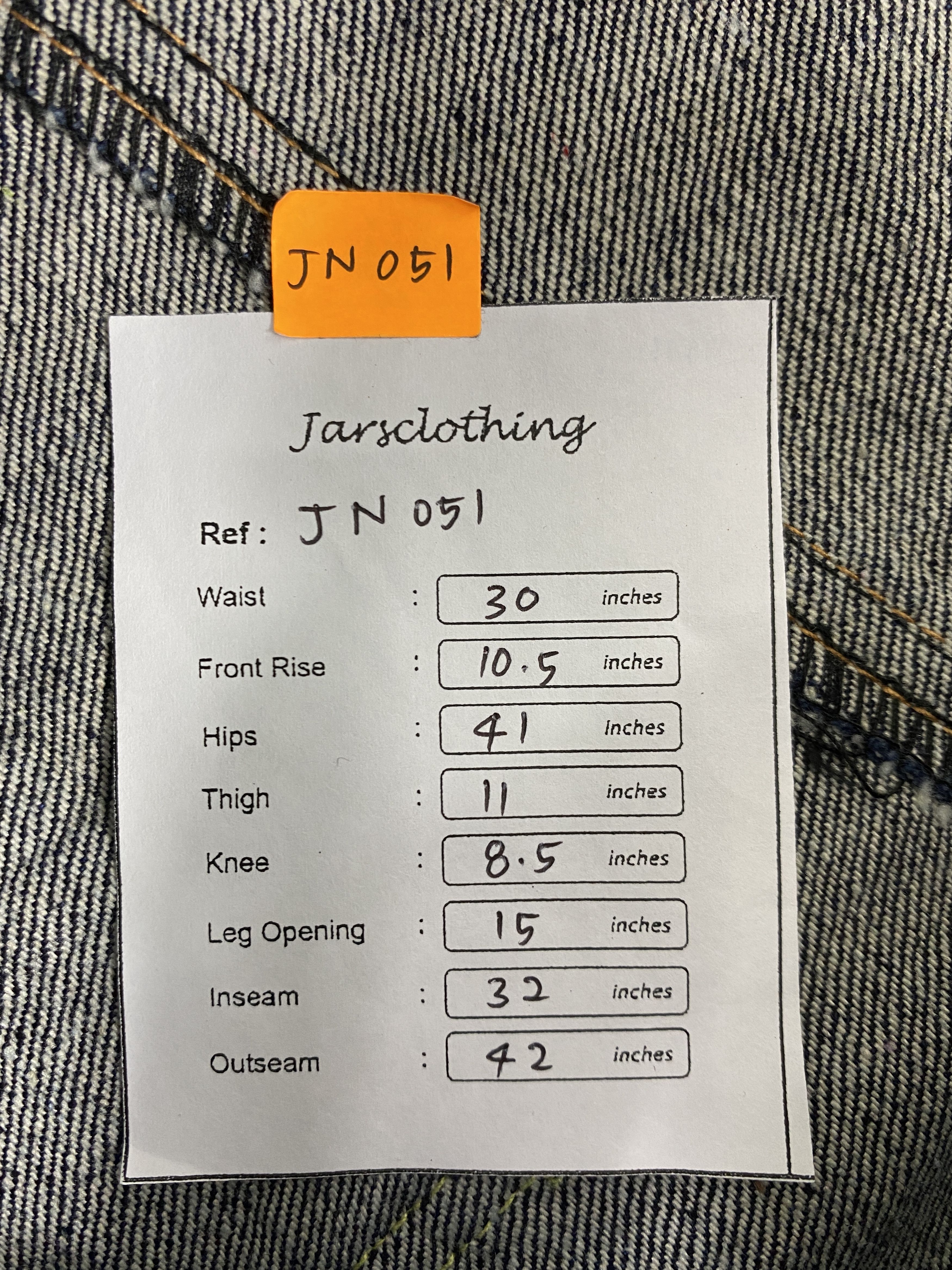 If Six Was Nine Japanese Brand Printed Uittg Baby Denim 30x32 -JN051 Size US 30 / EU 46 - 7 Thumbnail