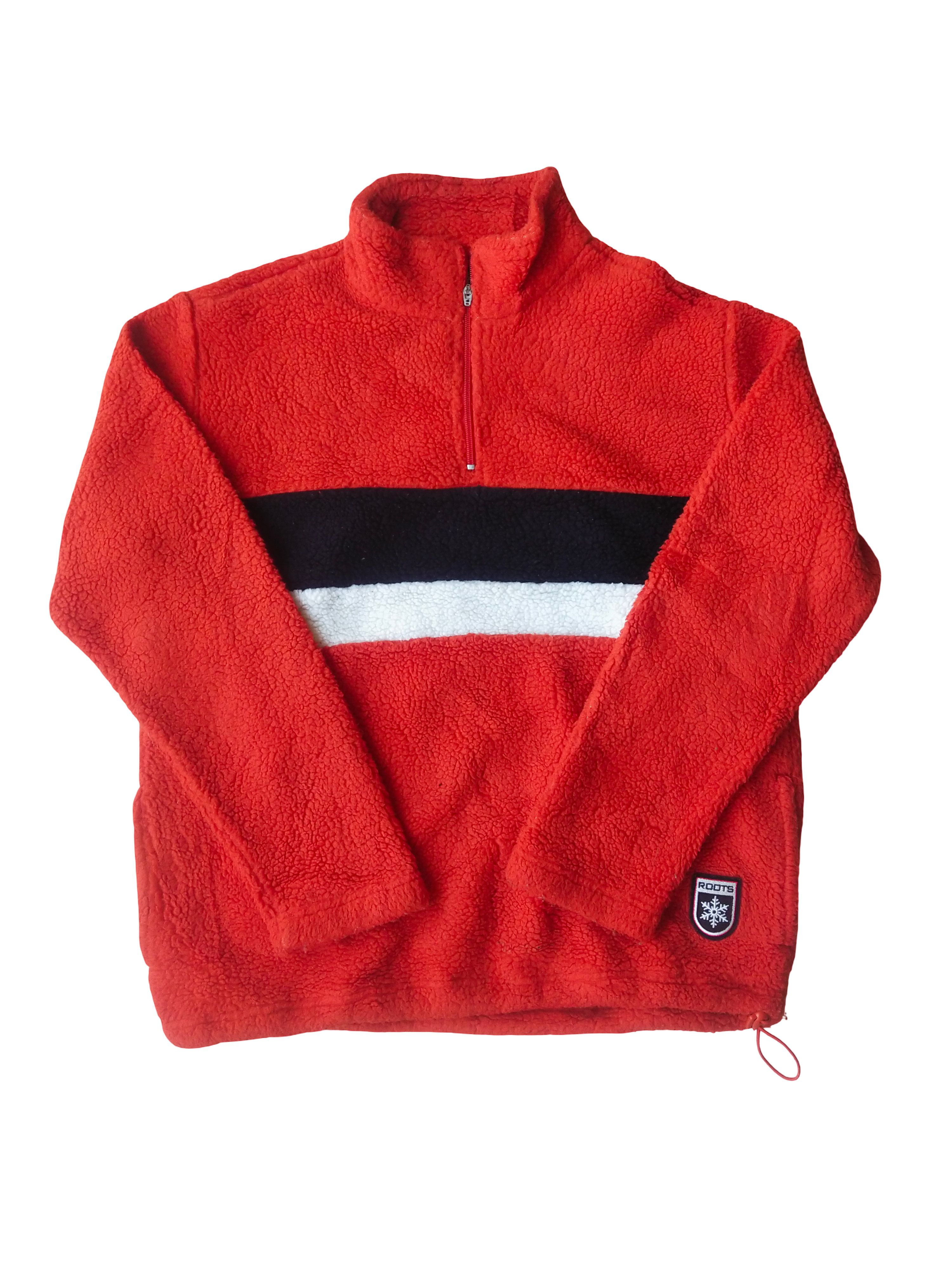 Roots Vintage Roots Winter Edition Sherpa Fleece Quarter Zip Red Size US L / EU 52-54 / 3 - 1 Thumbnail