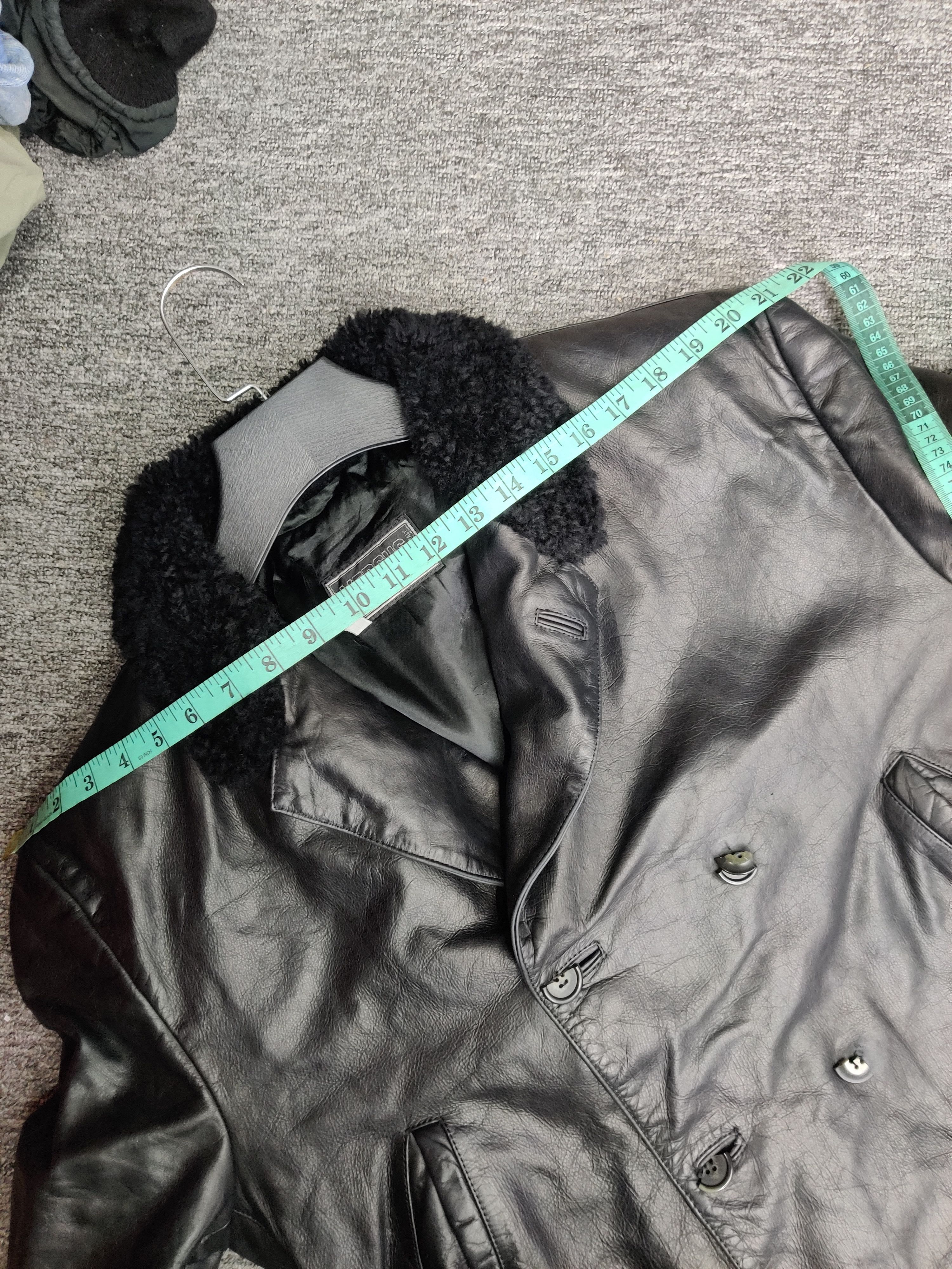 Versus Versace Vintage Versus Versace Double Burton Leather Fur Jacket Size US L / EU 52-54 / 3 - 17 Thumbnail