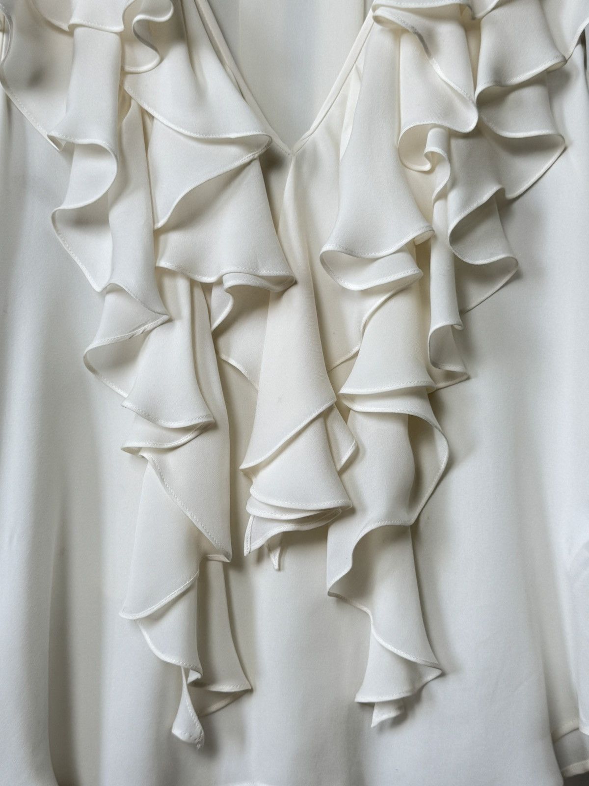 plein sud Plein Sud 2007s Archive Y2K Silk Ruffle Top Blouse Size M / US 6-8 / IT 42-44 - 6 Thumbnail