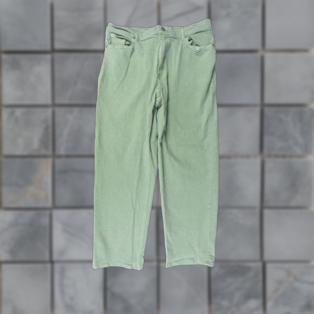 Everlane Everlane The Way High Jeans - Women’s Denim 33 Tall Green High Rise Straight Leg 5-Pocket Jeans Womens Size 24" / US 00 / IT 34 - 1 Thumbnail
