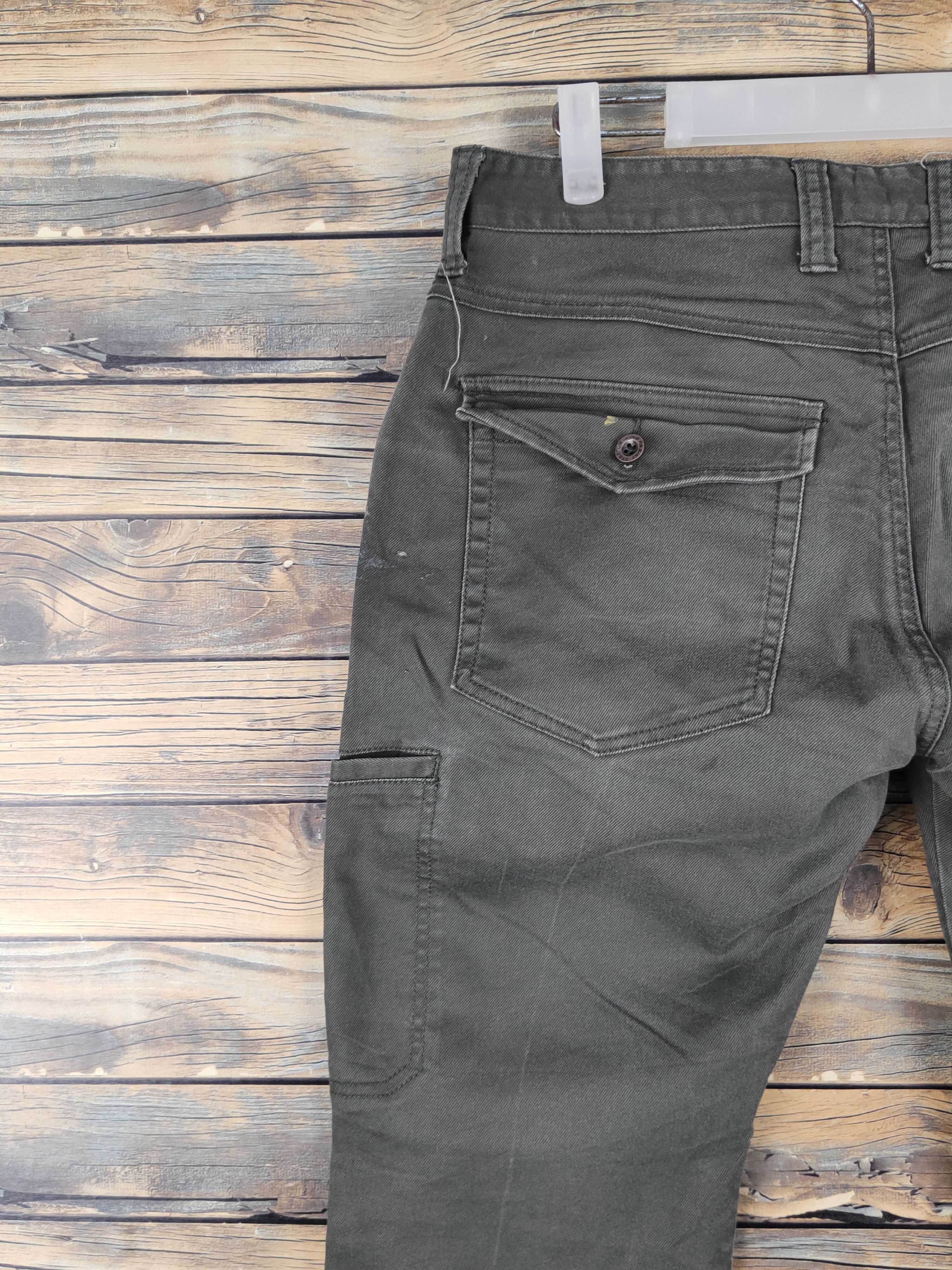 Japanese Brand Fine Assist Olive Multipocket Tactical Cargo Pants #W1420 Size US 32 / EU 48 - 8 Thumbnail