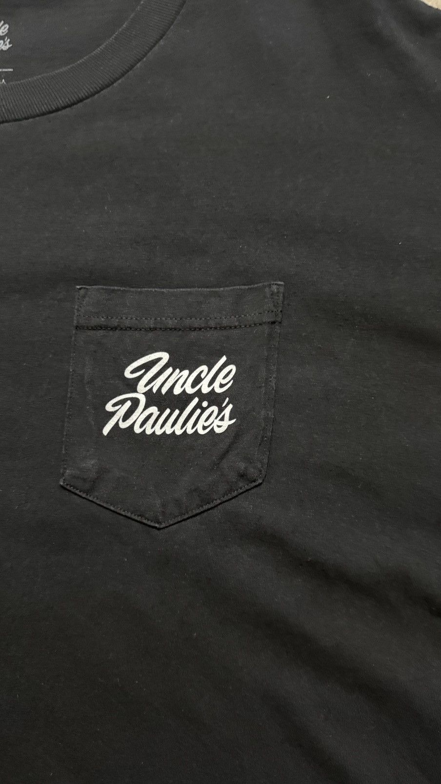 Vintage Uncle Paulie’s Logo T-shirt (Black) Size US XL / EU 56 / 4 - 4 Thumbnail