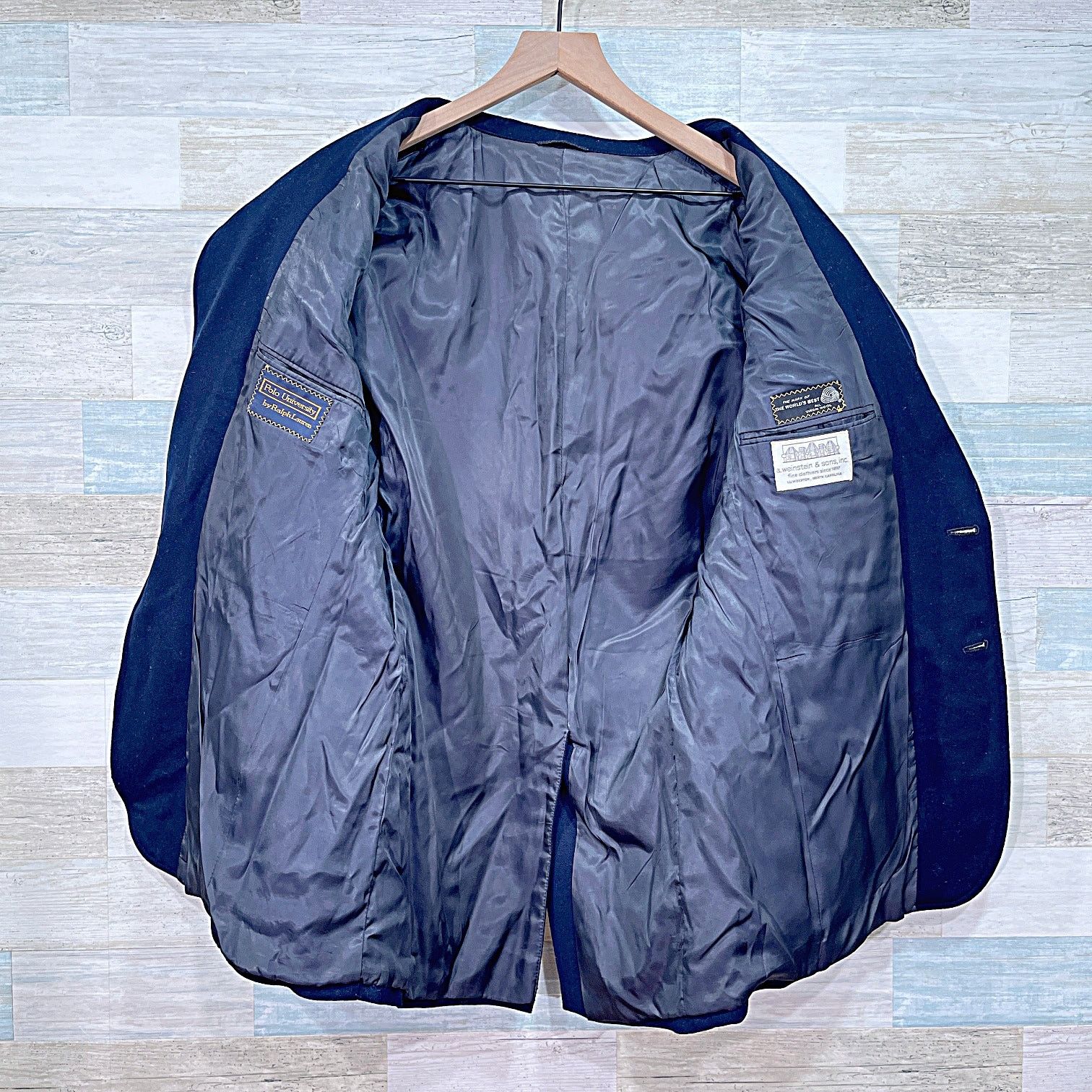 Polo Ralph Lauren Polo University Ralph Lauren Vintage Doeskin Blazer Navy 38R Size 42R - 5 Thumbnail