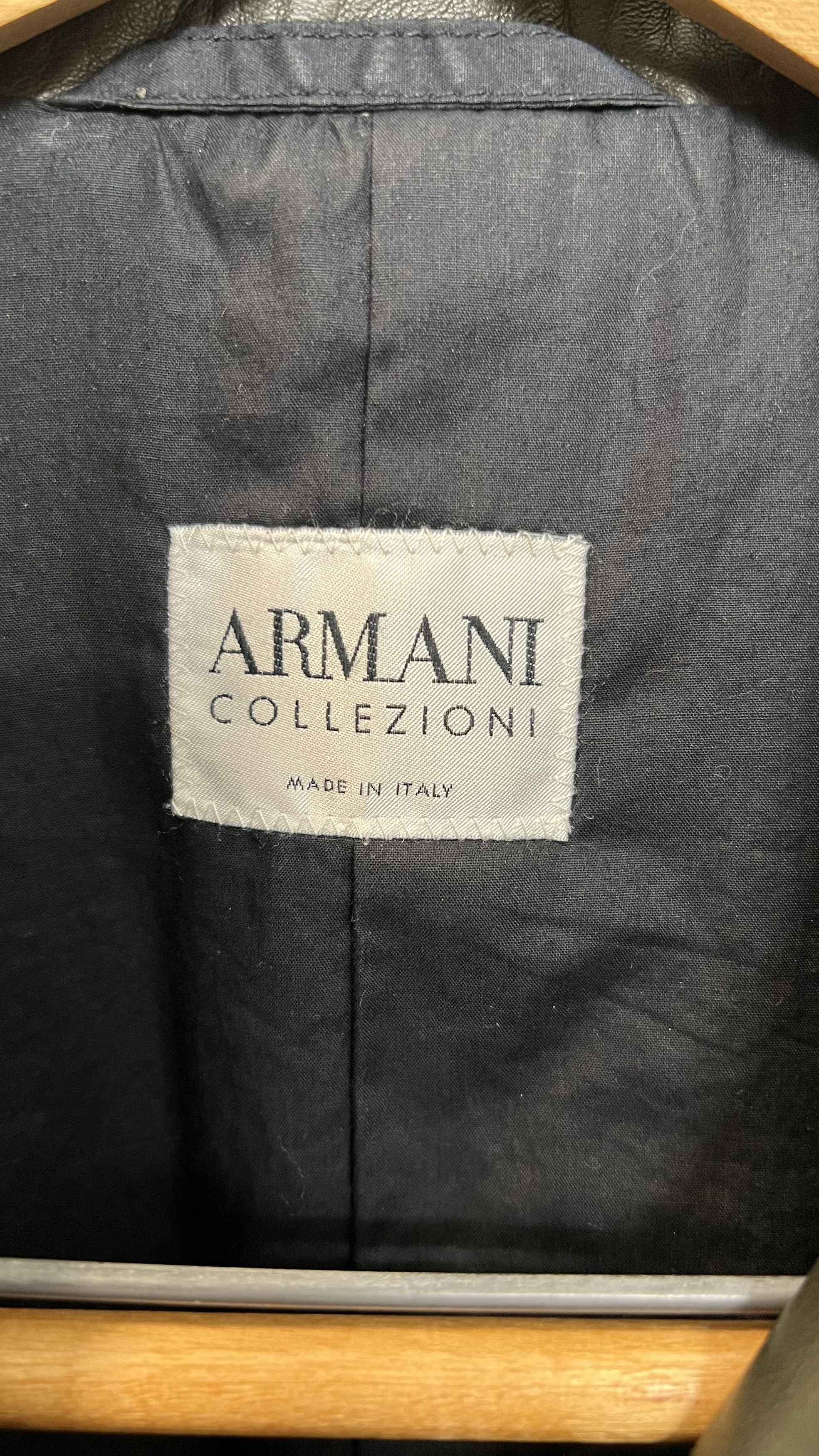 Giorgio Armani Giorgio Armani Collezioni Lambskin Double-Zip Jacket Size US M / EU 48-50 / 2 - 3 Thumbnail