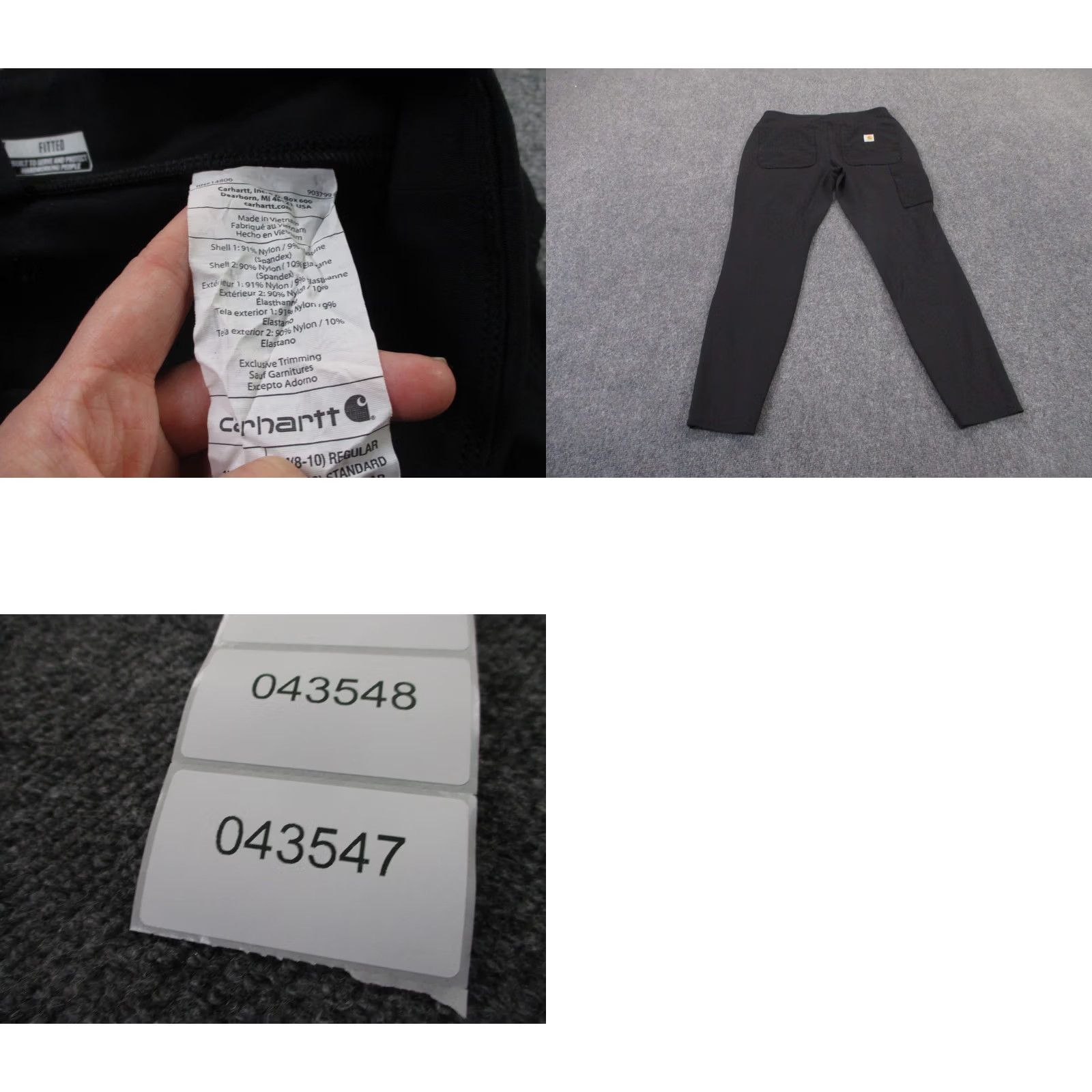 Carhartt Carhartt Leggings Women M Black Double Knee Yoga Stretch Fitted Work Gym Athletic Size 30" / US 8 / IT 44 - 8 Thumbnail