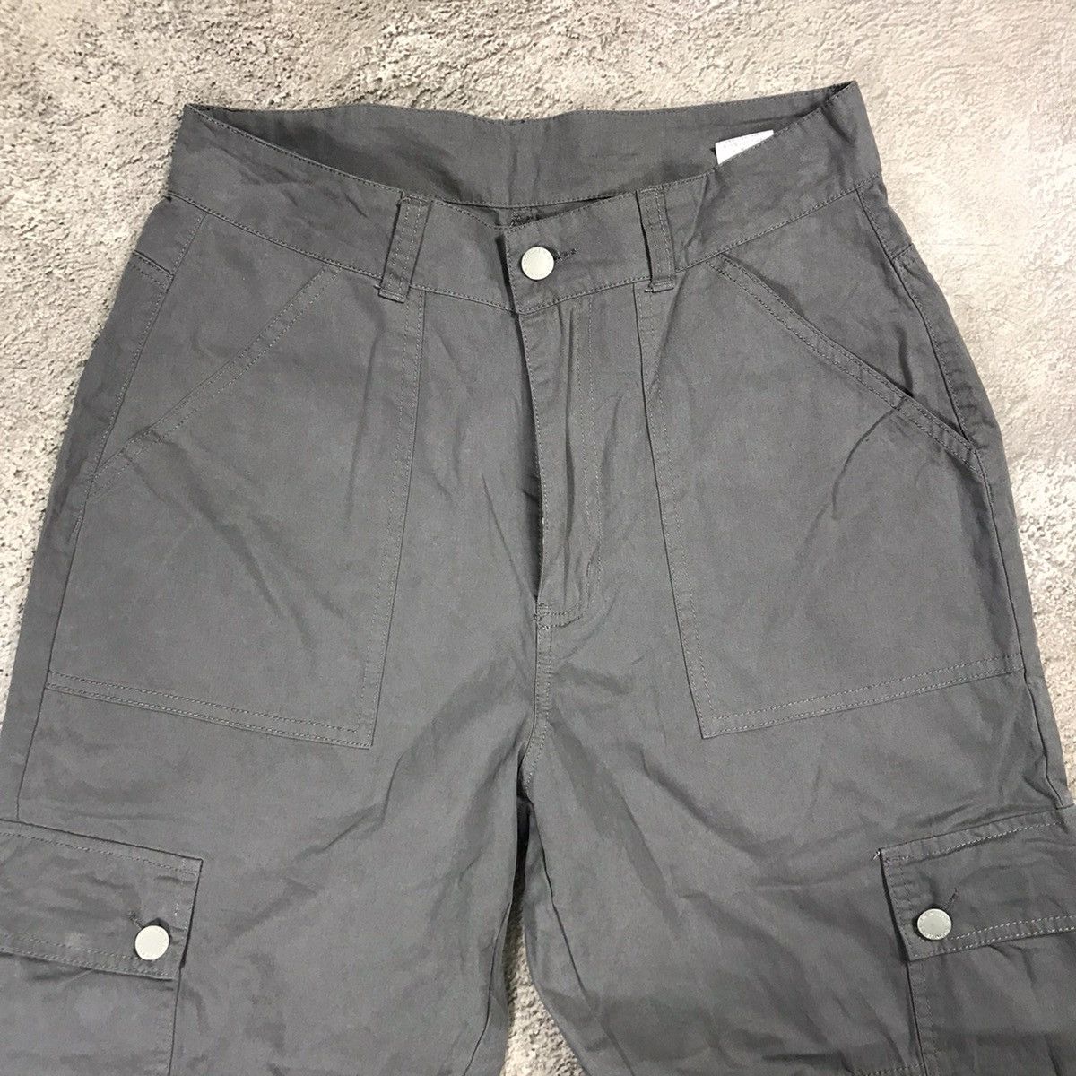 Vintage Y2K Baggy Cargo Pants Flared Parachute Streetwear Faded 29 Size US 29 - 5 Thumbnail