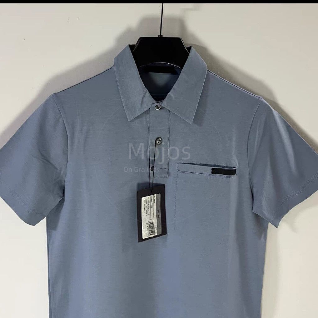 Prada Sz XS Prada Black logo Patch Polo Size US XS / EU 42 / 0 - 3 Thumbnail