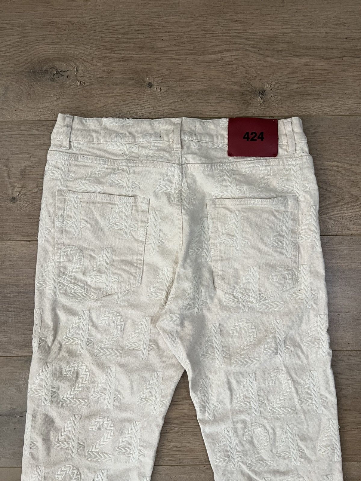 424 424 EMBROIDERED MENS TROUSERS Size US 32 / EU 48 - 5 Thumbnail