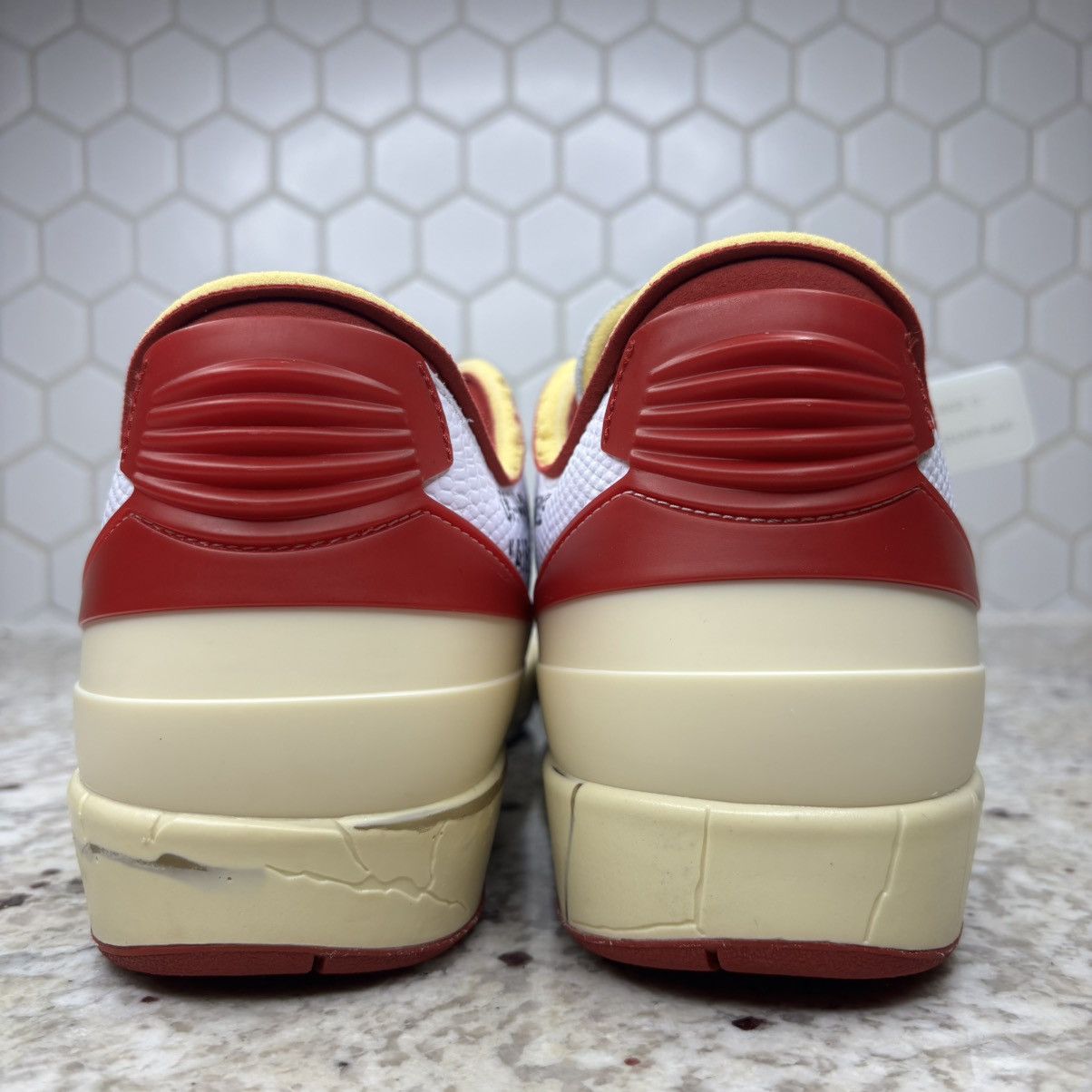 Jordan Brand × Off-White Size 12 - Jordan 2 Retro Low SP Off-White Varsity Red VNDS Size US 12 / EU 45 - 10 Thumbnail