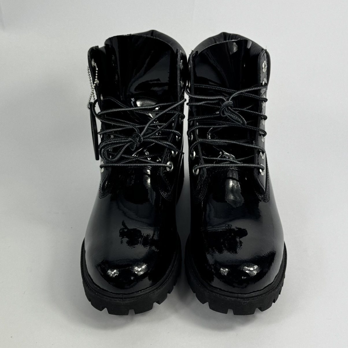 Timberland x VENEDA CARTER PATENT BLACK BOOTS Size US 8.5 / EU 41-42 - 2 Thumbnail