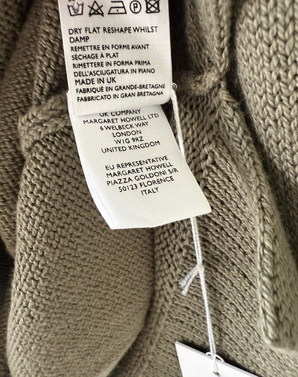 Margaret Howell Men’s Margaret Howell Simple Guernsey Sweater in Olive Sz S Size US S / EU 44-46 / 1 - 11 Thumbnail