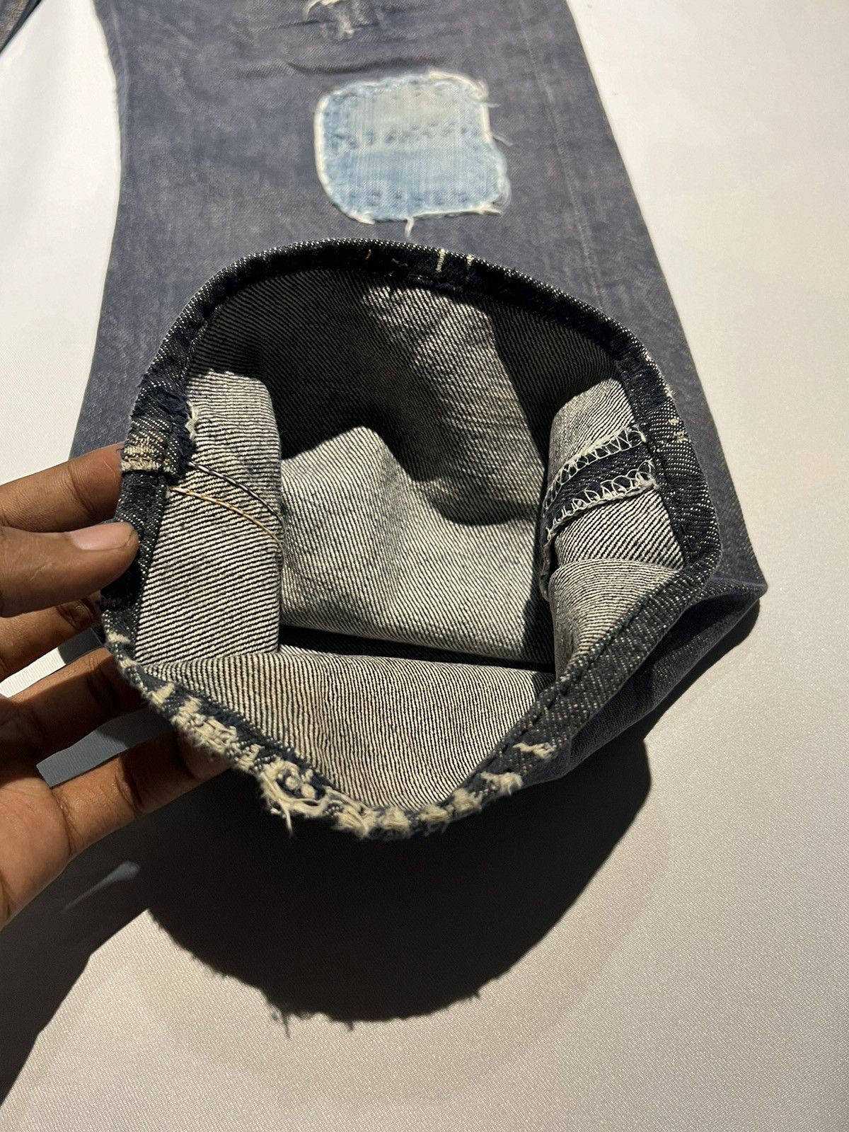 Jean × Levi's VINTAGE LEVIS 501 DENIM PATCH RIPPED JEANS PANT Size US 34 / EU 50 - 6 Thumbnail
