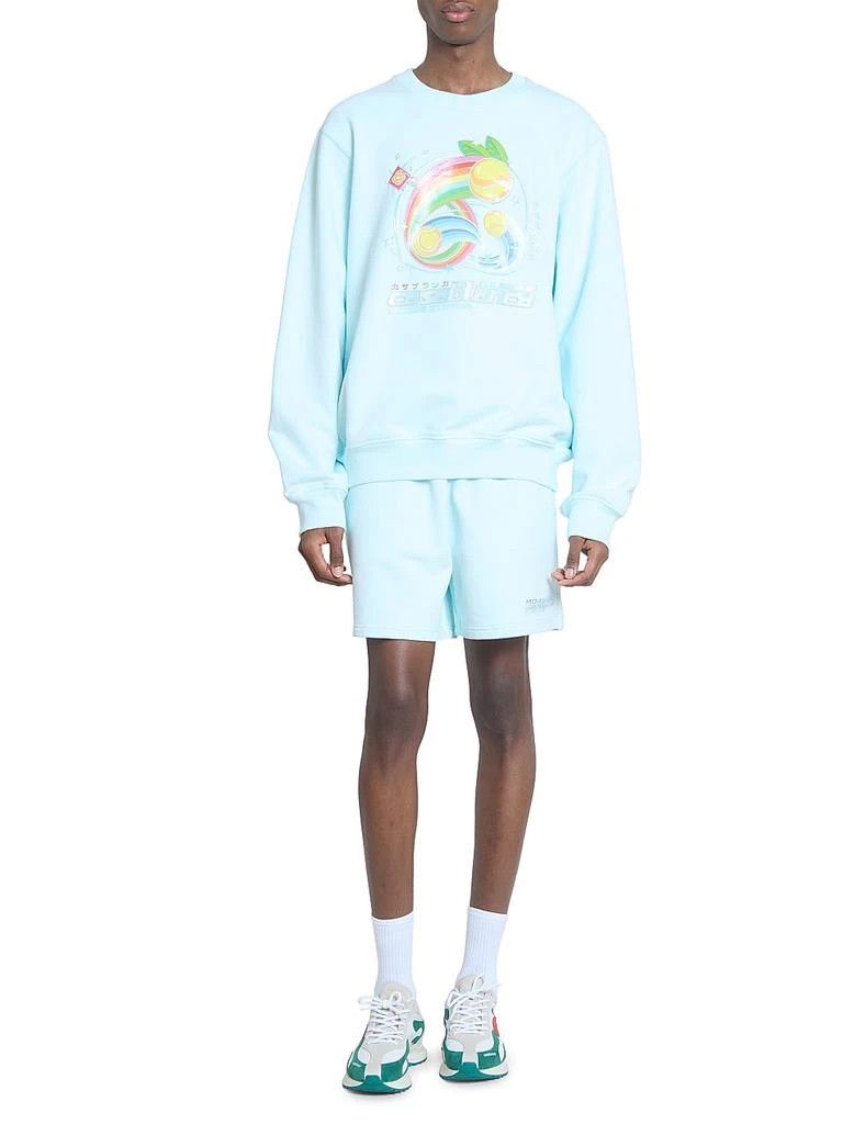 Casablanca os11x0326 Manga Tennis Ball Printed Sweatshirt in Blue Size US XL / EU 56 / 4 - 2 Thumbnail