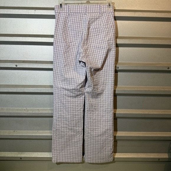 Zara Zara Purple Checkered Pants Sz Extra Small XS Size 22" - 4 Thumbnail
