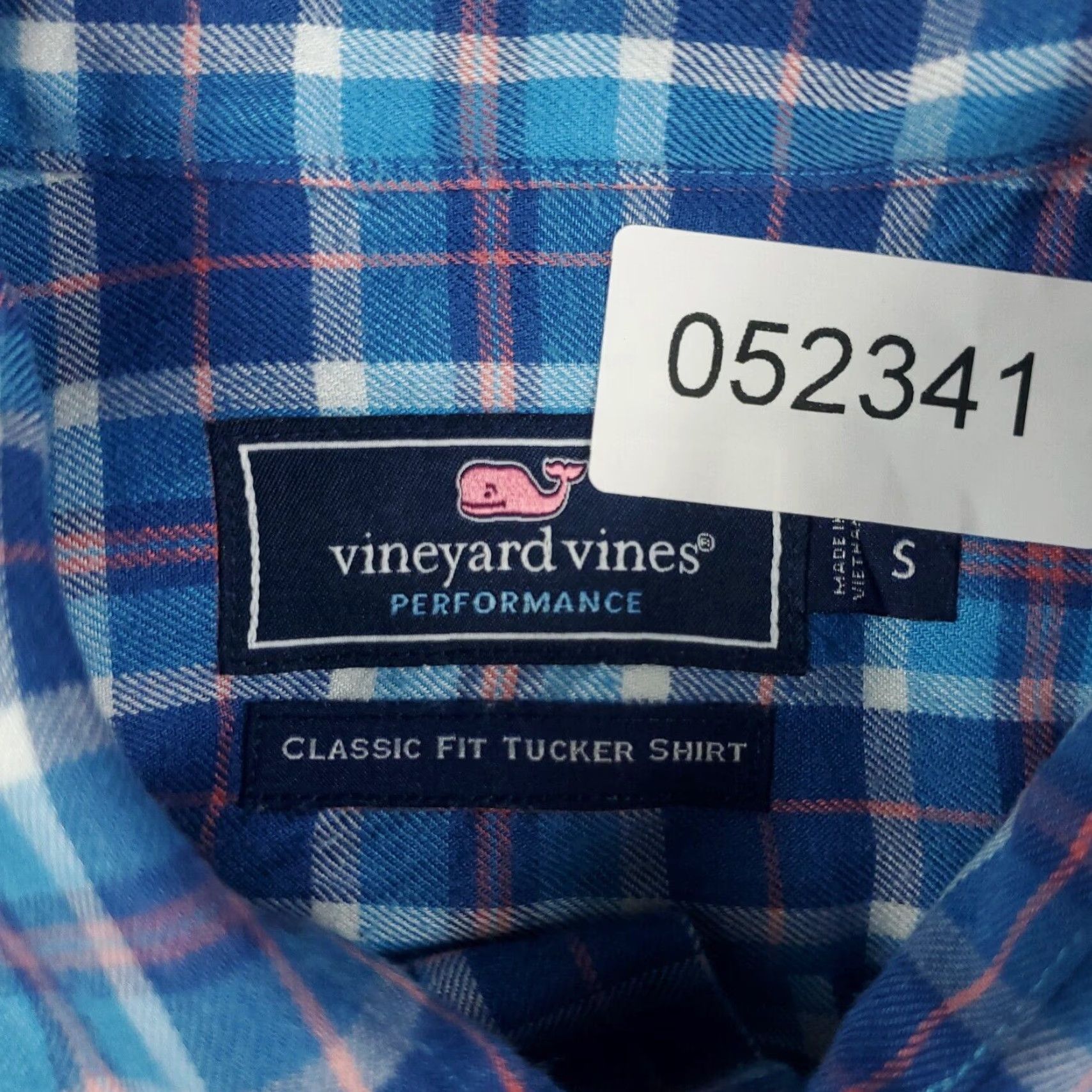 Vineyard Vines Vineyard Vines Shirt Men Small Blue Plaid Long Sleeve Button-Up Cotton Mens Size US S / EU 44-46 / 1 - 7 Thumbnail