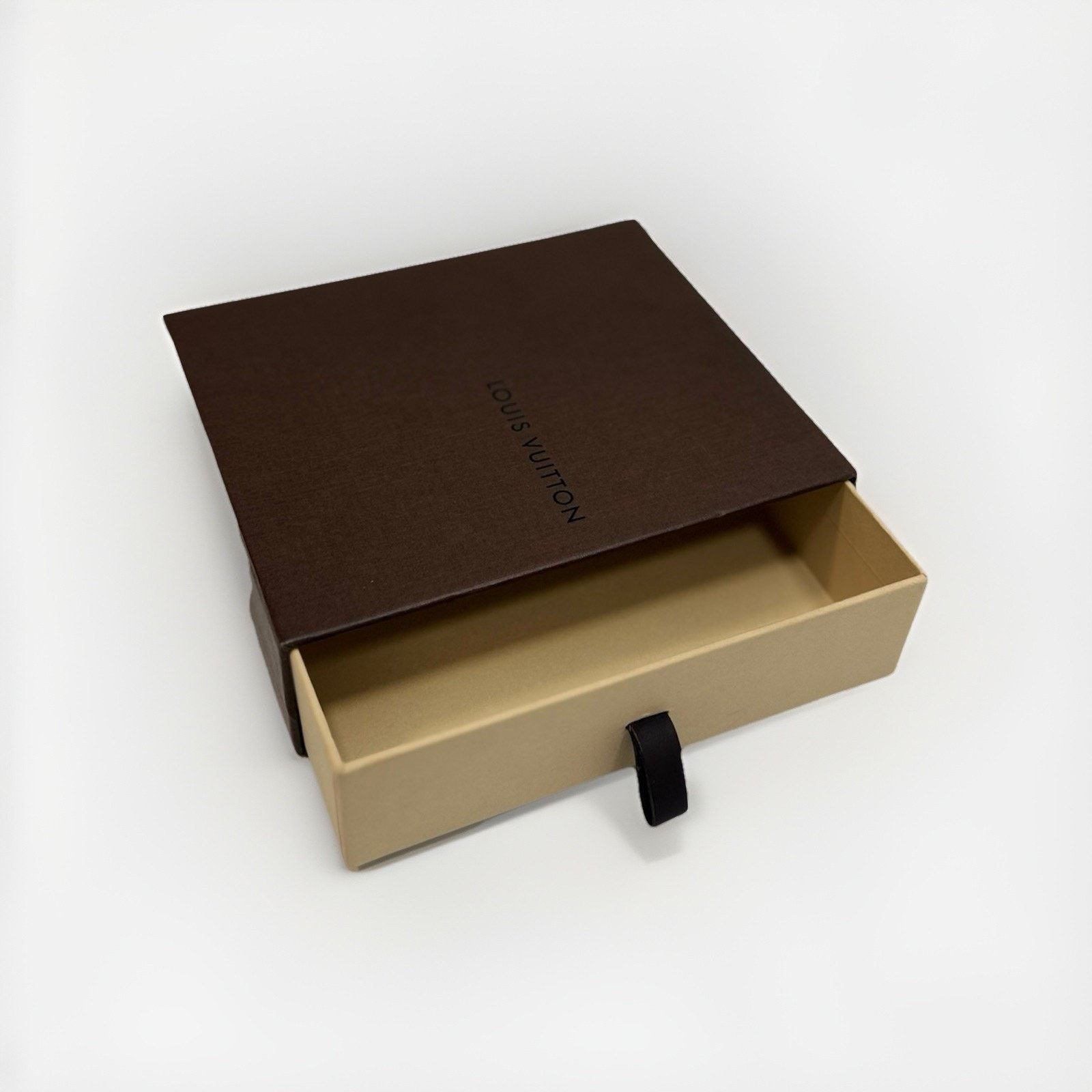 Louis Vuitton Louis Vuitton Drawer Box Vintage Brown Leather Pull Tab Size ONE SIZE - 1 Thumbnail