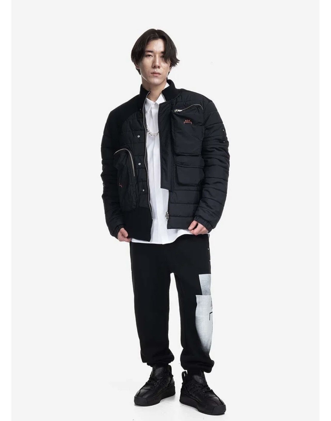 A-COLD-WALL* !DS! A-COLD-WALL* Asymmetric Technical Padded Black Jacket Size US M / EU 48-50 / 2 - 6 Thumbnail