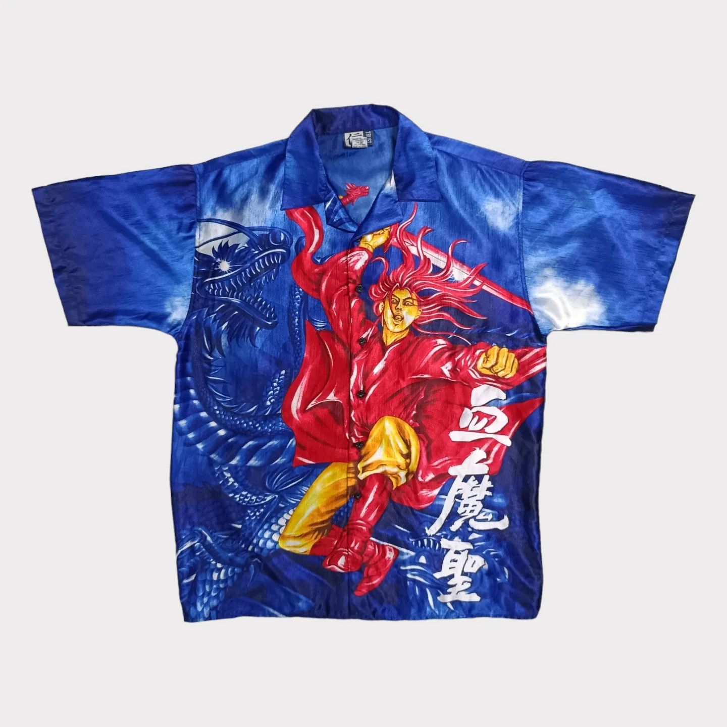 Japanese Brand × Vintage Rare Trust AOP Samurai Button up Shirt 👺 Size US L / EU 52-54 / 3 - 2 Thumbnail