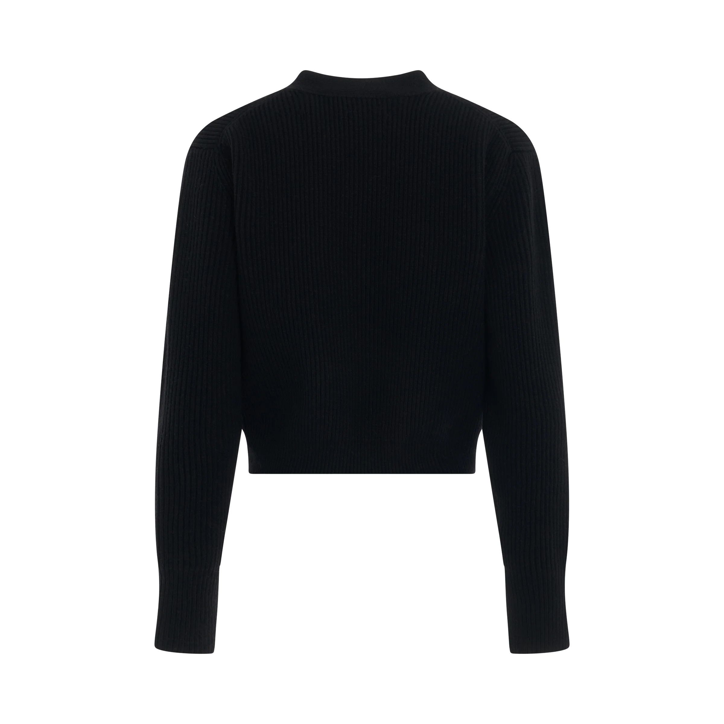 WE11DONE o1mris0824 Short Cardigan in Black Size US L / EU 52-54 / 3 - 3 Thumbnail