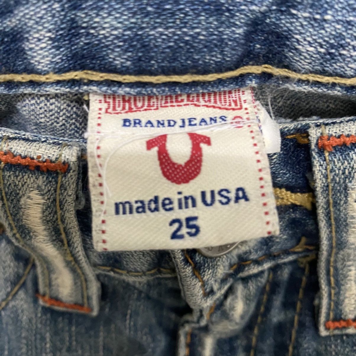 True Religion ☀️Vintage True Religion flare distressed jeans Size 27" / US 4 / IT 40 - 9 Thumbnail