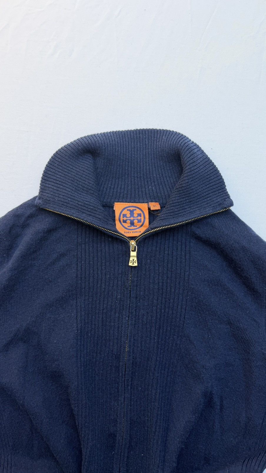 Tory Burch Tory Burch Ribbed Half-Zip Knit Sweater XS Size XS / US 0-2 / IT 36-38 - 2 Thumbnail