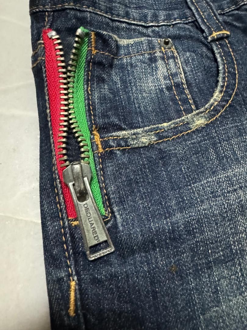 Japanese Brand 💥DSQUARED INSPIRED RUSTY MUDWASH DARK DENIM JEANS Size US 29 - 8 Thumbnail