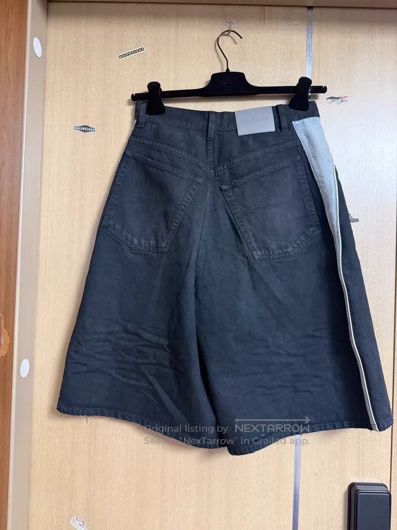 Balenciaga Balenciaga Black Japanese twill fabric denim shorts Size US 28 / EU 44 - 2 Thumbnail