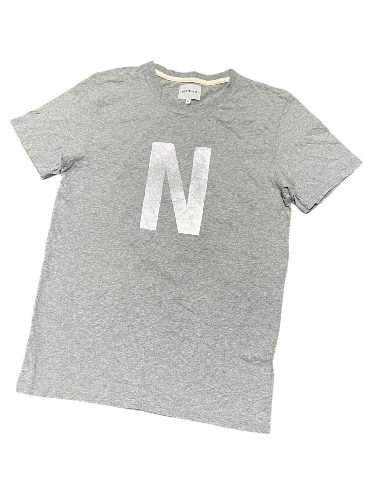Norse Projects Norse Projects Niels Basic Logo Distressed Tee Size US M / EU 48-50 / 2 - 3 Thumbnail