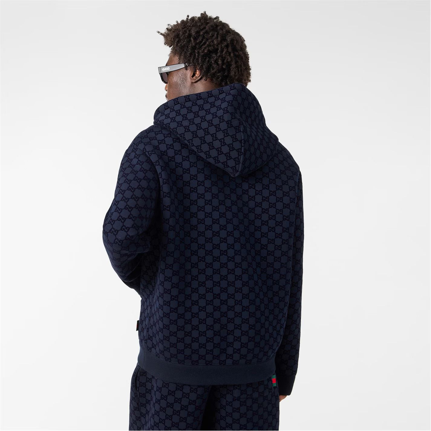 Gucci o1g2r1mq0426 Full Zip Hoodie in Navy Size US L / EU 52-54 / 3 - 4 Thumbnail