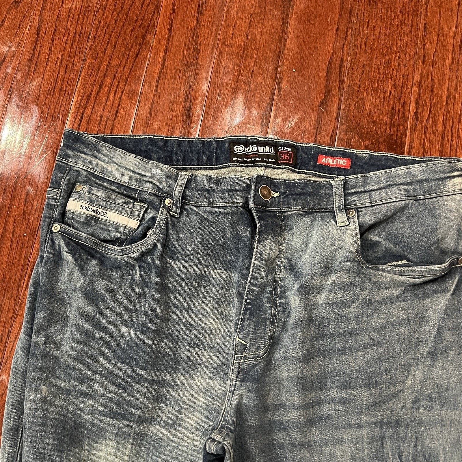 Ecko Unltd. VTG Ecko Unltd Jeans Mens 36x28 Blue Straight Baggy Denim Size US 36 / EU 52 - 4 Thumbnail