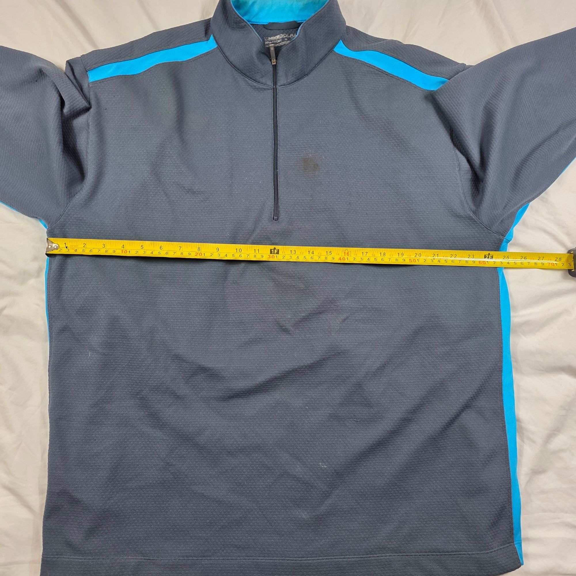 Nike Nike Golf Dri-Fit Mens XL Gray Blue 1/4 Zip Pullover Sweatsh Size US XL / EU 56 / 4 - 9 Thumbnail